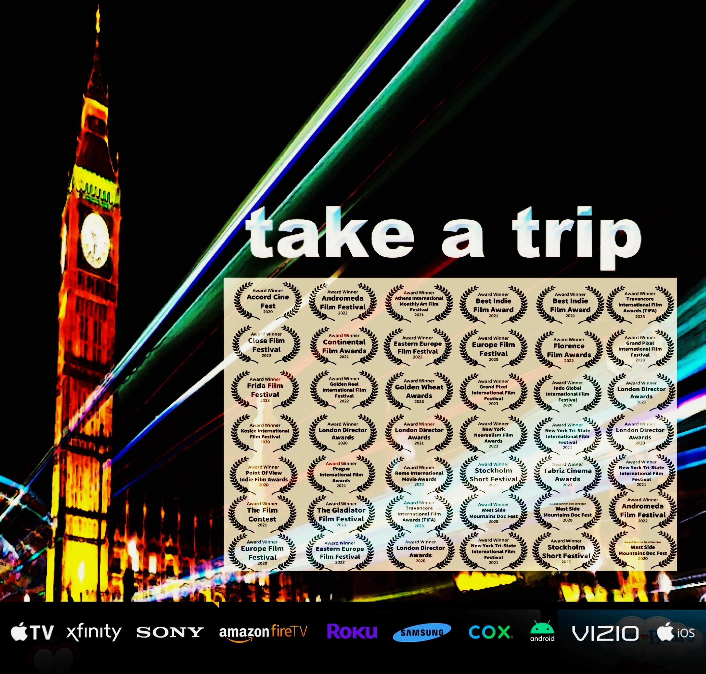 take a trip poster with distribution